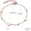 Bracelet Jewelry Stainless Steel Bracelet Stainless Steel Bracelet Roman Numerals Rose Gold Color Rhinestone Couple Engagement Jewelry view 4