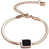 Bracelet Jewelry Stainless Steel Bracelet Classic Square Black Shell Bracelet Jewelry Titanium Steel Charm Ladies Bracelet view 1