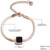 Bracelet Jewelry Stainless Steel Bracelet Classic Square Black Shell Bracelet Jewelry Titanium Steel Charm Ladies Bracelet view 2