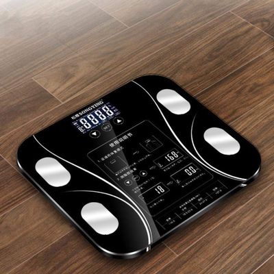 Bathroom Human Body Fat BMI Scale LCD Digital Weight Mi Scales Floor Display Body Index Electronic Smart Weighing Scales,Black,China