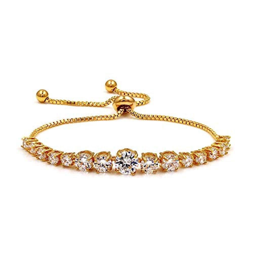 Bracelet Jewelry Women S Bracelet Round Zircon Adjustable Adjustable Bracelet