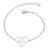 Bracelet Jewelry Women S Heart Bracelet Stainless Steel Wave Bracelet view 1