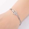 Bracelet Jewelry Women S Heart Bracelet Stainless Steel Wave Bracelet view 3