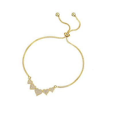 Bracelet Jewelry Women S Bracelet Micro-Set Heart Zircon Pull Bracelet