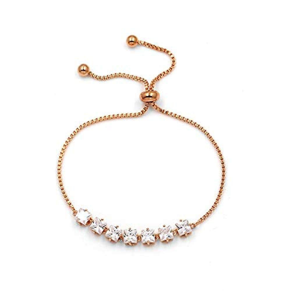 Bracelet Jewelry Simple And Adjustable Pull-Out Bracelet Ladies Shine Zircon Bracelet