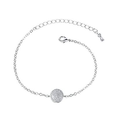 Bracelet Jewelry Women S Bracelet Simple Round Bracelet With Micro-Set Zircon