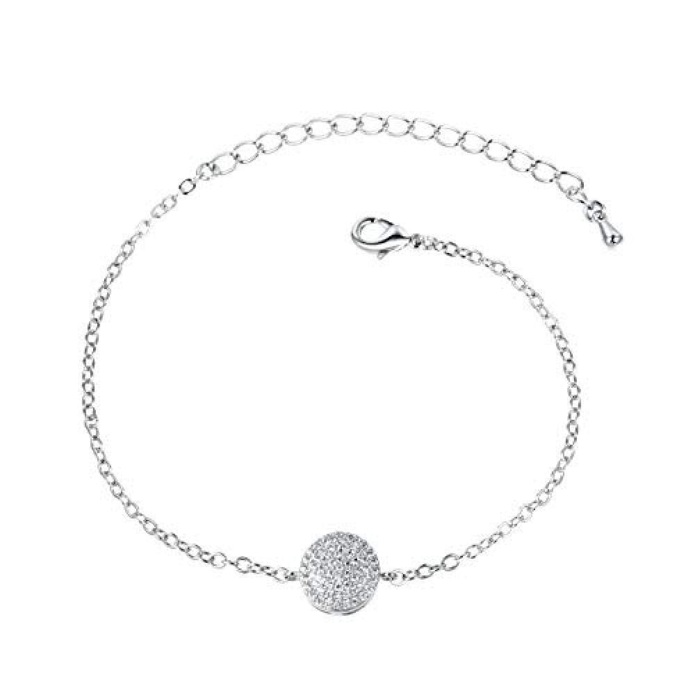 Bracelet Jewelry Women S Bracelet Simple Round Bracelet With Micro-Set Zircon