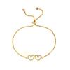 Bracelet Jewelry Women S Bracelet Simple Copper Inlaid Zircon Love Bracelet view 1