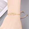 Bracelet Jewelry Women S Bracelet Simple Copper Inlaid Zircon Love Bracelet view 4