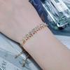 Bracelet Jewelry Women S Adjustable Bracelet Simple Flower Zircon Bracelet view 2