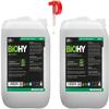 BiOHY Cleaning Set | Washing Up Liquid 10 Litre Canister | Dish Cleaner 10 Litre Canister | Includes Spout Tap for Easy Transfer view 1