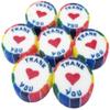 100 Rainbow THANK YOU wrapped rock sweets with a red heart in Mango Passion Cheesecake Flavour - suitable for vegans view 4