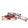 3 Pack Ultralight Reading Glasses Women Men Square Vintage Elegant Presbyopia Eyeglasses Protective Glasses Foldable +100 Black view 2