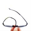 2 Pack,Reading Glasses Men Anti Blue Presbyopic Eyeglasses Antifatigue Computer Eyewear Protective Glasses Foldable +250 red view 4