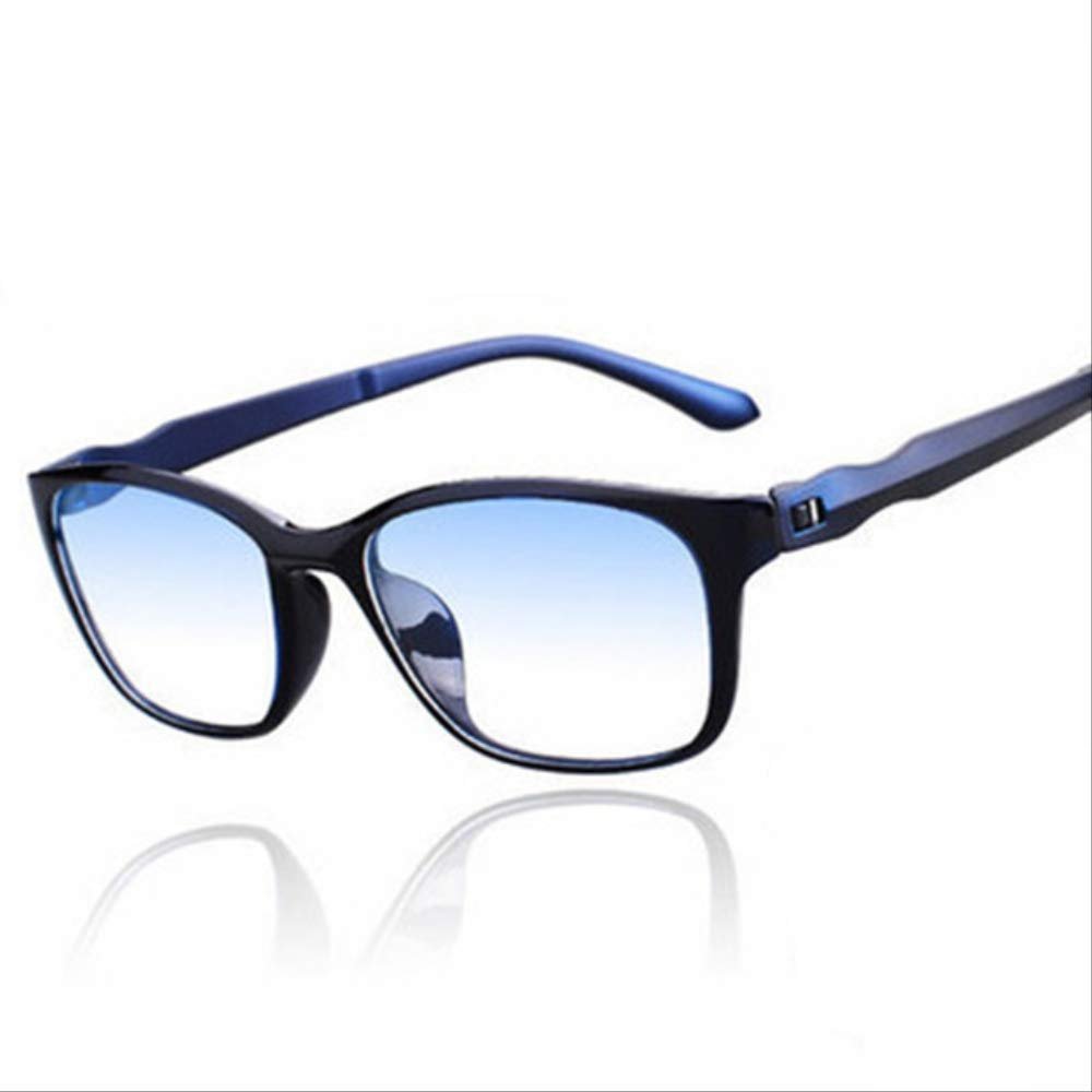 2 Pack,Reading Glasses Men Anti Blue Presbyopic Eyeglasses Antifatigue Computer Eyewear Protective Glasses Foldable +100 Blue