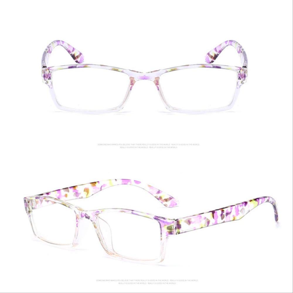 2 Pack, Hyperopia Reading Glasses Men Women Hd Resin Lens Presbyopic Reading Glasses Protective Glasses Foldable +100 3