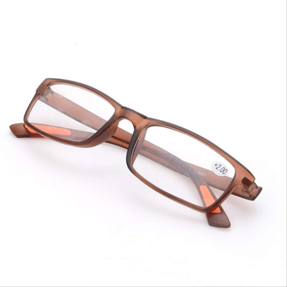3 Pack Ultralight Reading Glasses Women Men Square Vintage Elegant Presbyopia Eyeglasses Protective Glasses Foldable +350 Tawny