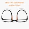 3 Pack Ultralight Reading Glasses Women Men Square Vintage Elegant Presbyopia Eyeglasses Protective Glasses Foldable +350 Tawny view 3