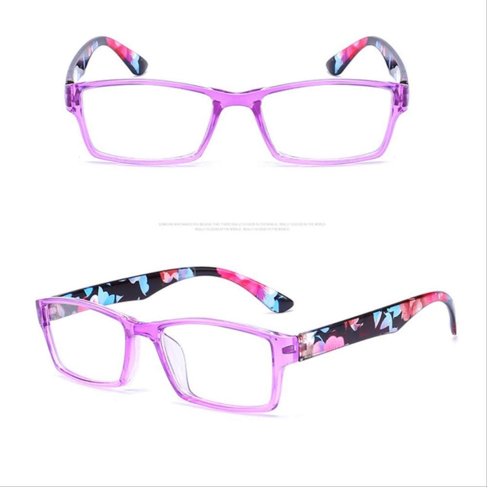 2 Pack, Hyperopia Reading Glasses Men Women Hd Resin Lens Presbyopic Reading Glasses Protective Glasses Foldable +100 1