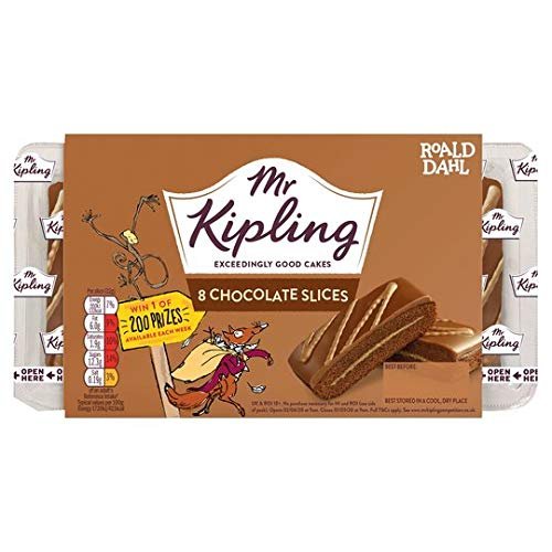 Mr Kipling 8 Chocolate Slices Bundle of 2 Packs