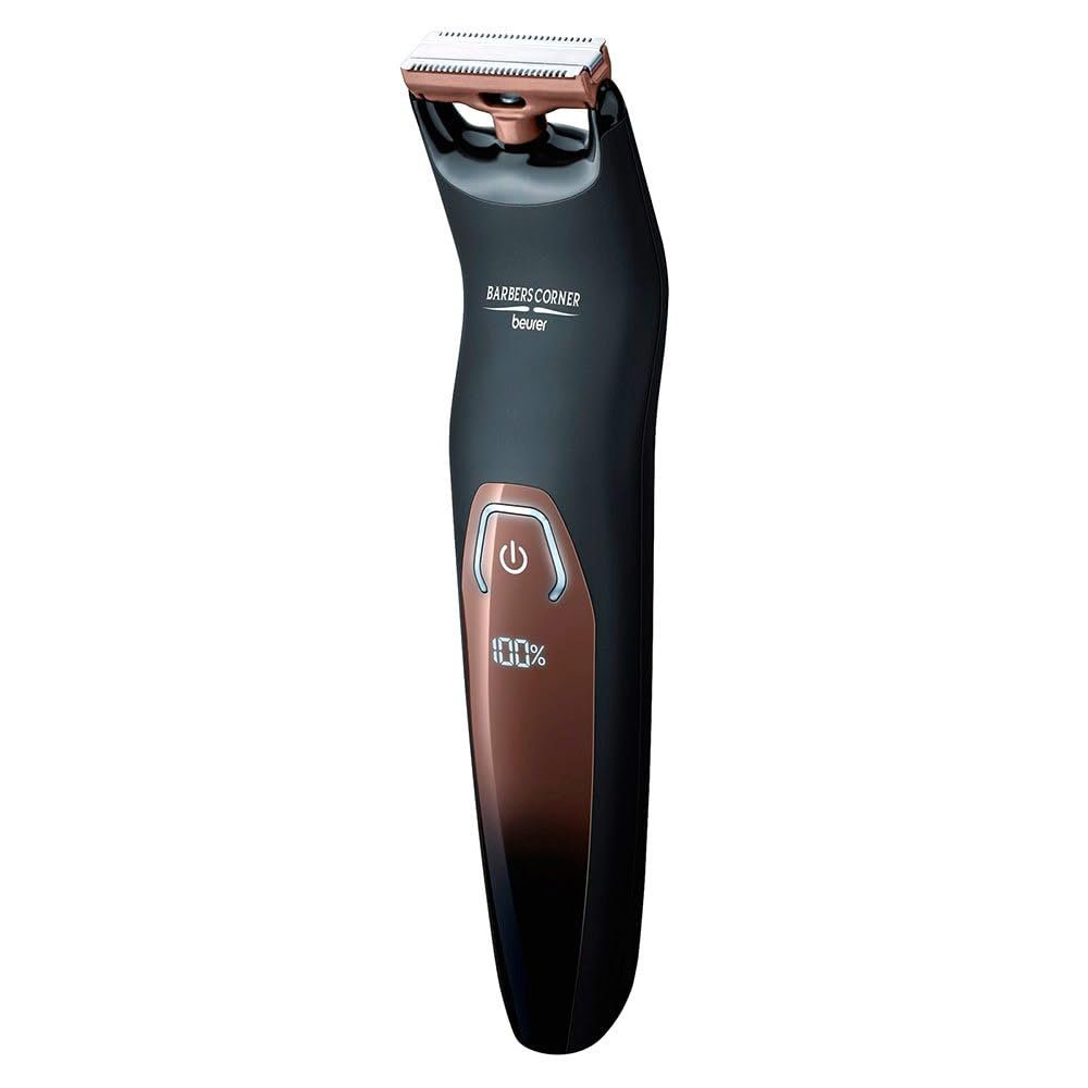 Beurer HR 6000 Body Groomer for Wet and Dry Face and Body Shaving Double Sided Stainless Steel Razor Blade Adjustable Comb Attachment