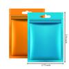 200 Pieces Mylar Zip Lock Bags Aluminum Foil Bags, Flat Metallic Mylar Foil Flat ZipLock Food Storage Bags Pouch (Multicolor, 7 x 10 cm) view 2