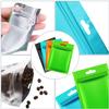 200 Pieces Mylar Zip Lock Bags Aluminum Foil Bags, Flat Metallic Mylar Foil Flat ZipLock Food Storage Bags Pouch (Multicolor, 7 x 10 cm) view 3
