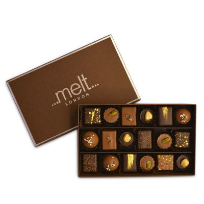 Box of 18 Fresh Chocolates, Melt Chocolates London