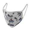 Michelsons of London Blue/Red Flower Cotton Face Covering view 1