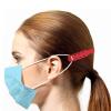 TBOC Mask Extension Strap - [Pack 5 Units] Adjustable Extender [Red] Anti-Tightening Holder Band for Ear Protection Decompression Ear-Loop Anti-Slip Extension Hook Silicone Earsaver with Grips view 3