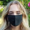 2 Pack Unisex Reusable Face Mask Protection Washable Facial Skin Mouth Nose Shield Breathable Bike Motorcycle Sport (Black Mask) view 2