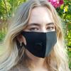 2 Pack Unisex Reusable Face Mask Protection Washable Facial Skin Mouth Nose Shield Breathable Bike Motorcycle Sport (Black Mask) view 3