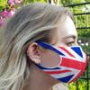 2 Pack Unisex Reusable Face Mask Protection Washable Facial Skin Mouth Nose Shield Breathable Anti Smoke Pollution Bike Motorcycle Sport (Full UK Flag Print) view 2
