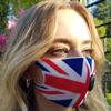 2 Pack Unisex Reusable Face Mask Protection Washable Facial Skin Mouth Nose Shield Breathable Anti Smoke Pollution Bike Motorcycle Sport (Full UK Flag Print) view 3