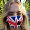 2 Pack Unisex Reusable Face Mask Protection Washable Facial Skin Mouth Nose Shield Breathable Anti Smoke Pollution Bike Motorcycle Sport (Full UK Flag Print) view 4