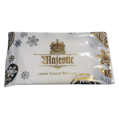 Thali Outlet - 100 x Large Lemon Fresh Wet Hand Towels Individually Wrapped Microwavable Wipes use Hot or Cold