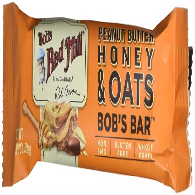 Bob's Red Mill Bobs Red Mill Honey Oat Peanut Butter Bars, 1.76 OZ, Pack Of 12