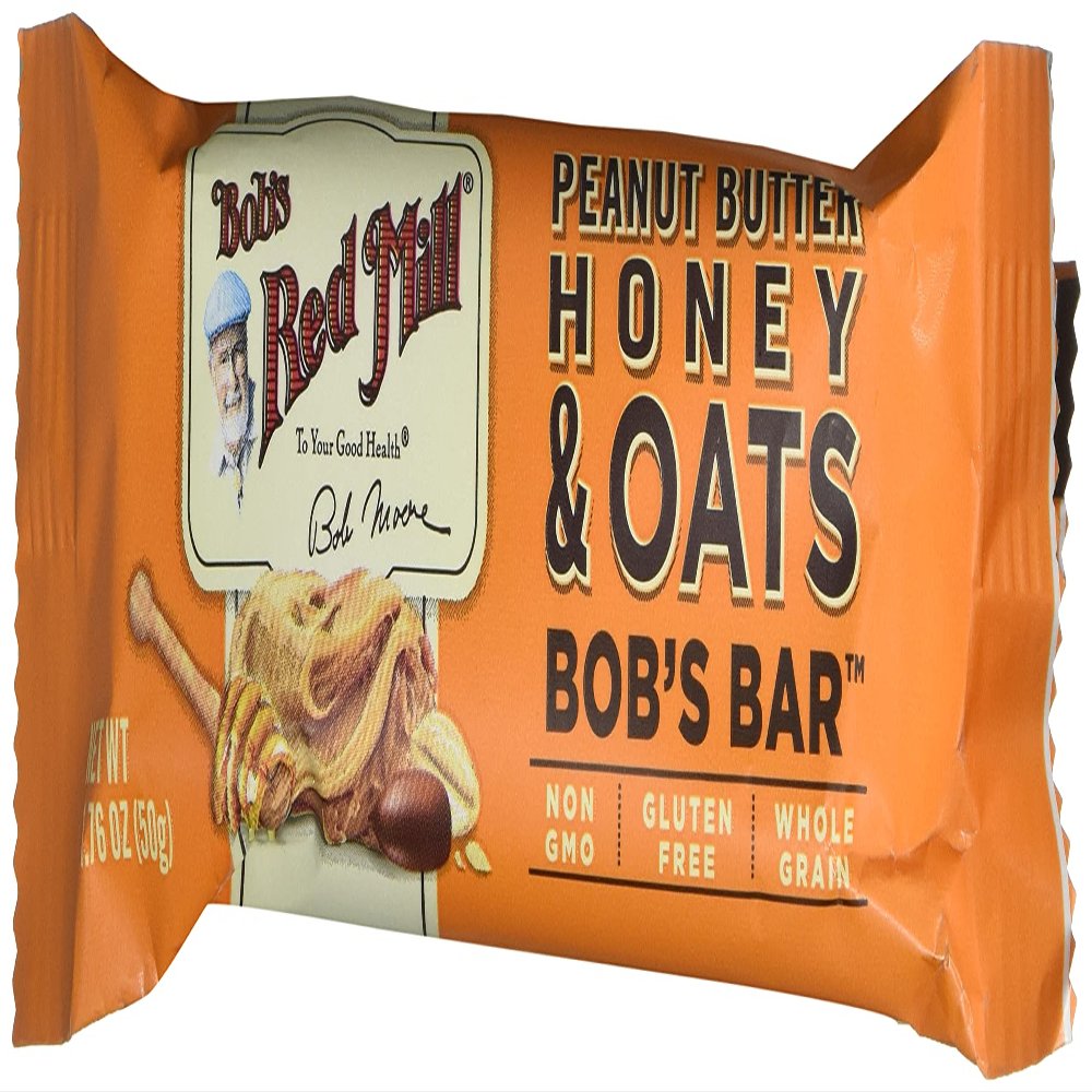 Bob's Red Mill Bobs Red Mill Honey Oat Peanut Butter Bars, 1.76 OZ, Pack Of 12