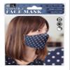 History & Heraldry Washable Reusable Face Mask - White Spot on Blue (M) view 1
