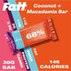 Fatt Keto Nut Bars - Coconut & Macadamia, 15-Pack - 3g Carbs - 100% Natural, Low-Carb, Clean Keto Bar Snack with Super Fats - High Fibre, Low Sugar, Sweetener Free & Vegan - Aka Fattbar view 4