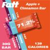 Fatt Keto Nut Bars - Apple & Cinnamon, 15-Pack - 2g Carbs - 100% Natural, Low-Carb, Gluten Free Clean Keto Snack Bars with Super Fats - High Fibre, Low Sugar, Sweetener Free & Vegan - Aka Fattbar view 4