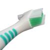 Denture Brush ~ Rubber Grips, Easy Hold Handle, Double Bristle Head (Green, One Size) view 3