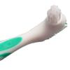 Denture Brush ~ Rubber Grips, Easy Hold Handle, Double Bristle Head (Green, One Size) view 4