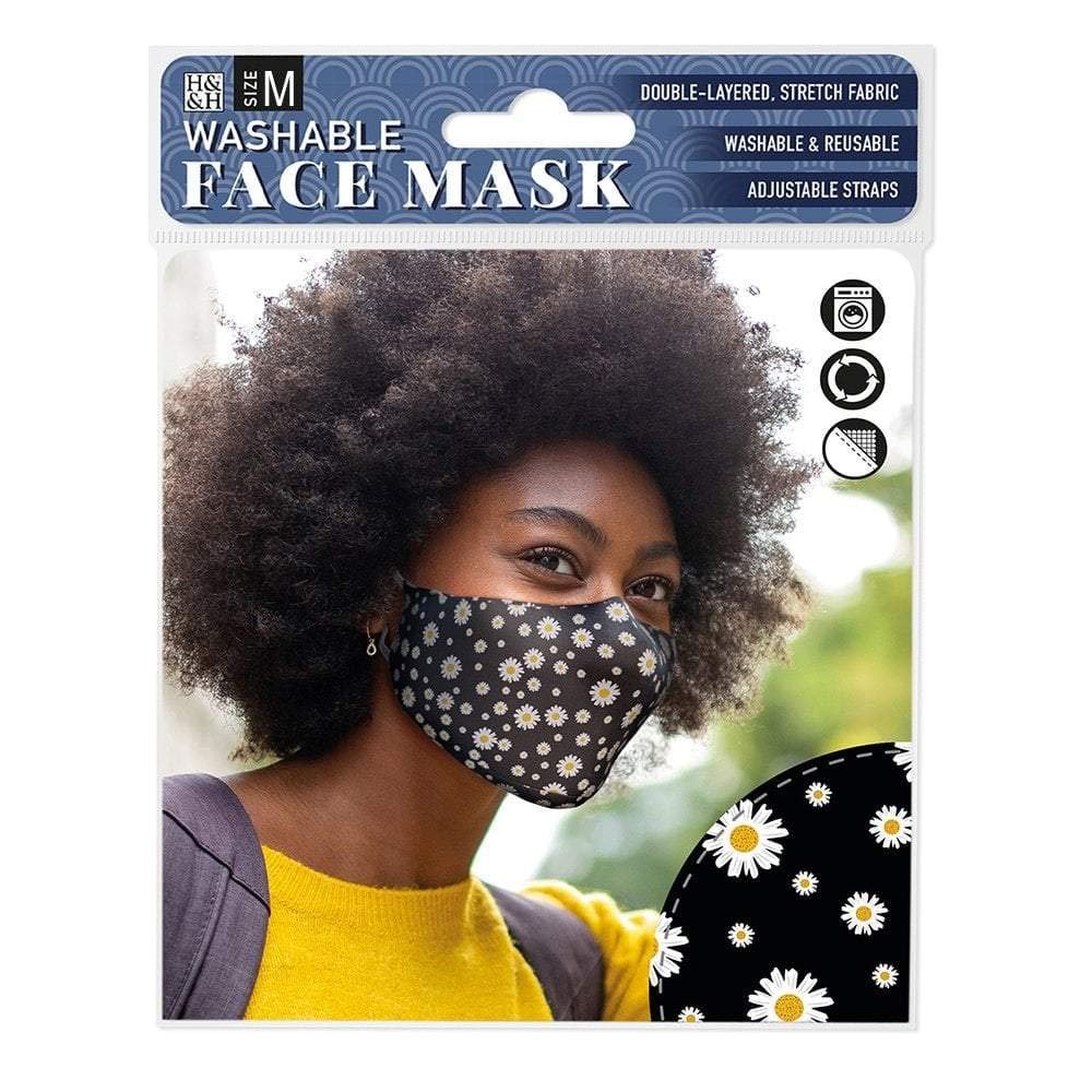 History & Heraldry Washable Face Mask - Daisy Black (M) 228010001