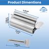 Tube Squeezer Tube Roller - Set of 2 Stainless Steel Toothpaste Squeezer Rollers, Saves Toothpaste, Creams, Puts an end to Waste - Simple and Practical for Every Home by Smart House Inc view 2