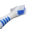 Denture Brush ~ Rubber Grips, Easy Hold Handle, Double Bristle Head (Blue, One Size) view 3