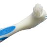 Denture Brush ~ Rubber Grips, Easy Hold Handle, Double Bristle Head (Blue, One Size) view 4