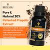 BEE&You Propolis Liquid Extract Drops, 20% Propolis, 30ml, Immune Support, Sore Throat Relief, Allergy Relief, Respiratory Support, Antioxidants, Keto, Paleo, Gluten-Free view 2