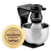 Anbbas Faux Badger Shaving Brush Set with 3.5OZ Milk Shaving Soap and Bowl Stainless Steel,Black Acrylic Shaving Stand Holer for DE Razor Men Close Shave Kit view 1