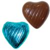 100 Chocolate heart, Turquoise blue chocolate hearts, Individually wrapped chocolates ideal for Valentines Day, Mothers Day,Fathers Day view 1